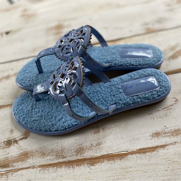 CIRCUS by Sam Edelman sandals Canyon Cashmere Blue Terry fleece lined sz 7 NWOB - Picture 10 of 10